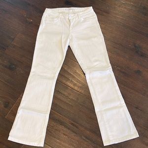Joes jeans white flare jeans